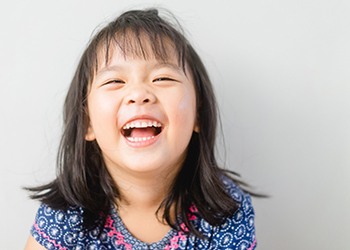 Little girl smiling in South Windsor