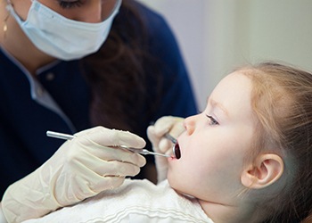 Little girl having checkup in South Windsor