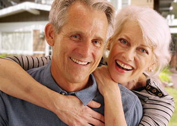 smiling senior couple