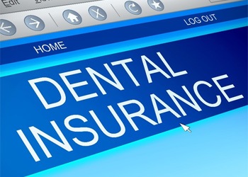 Dental insurance on computer screen